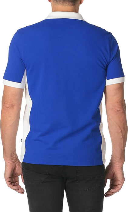 Men'S Short Sleeve Color Block Performance Pique Polo Shirt