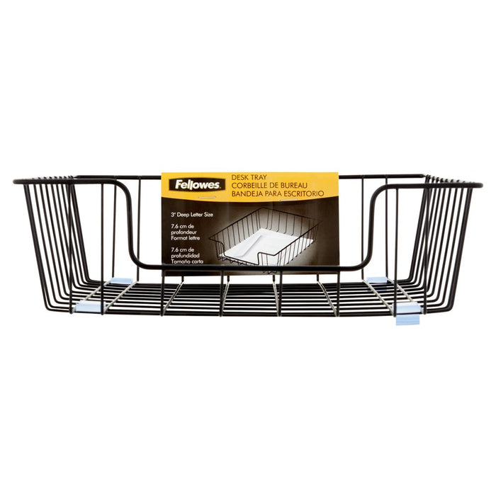 Letter Tray, Desktop Metal Wire 3" Paper Organizer