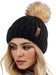 FURTALK Womens Winter Knitted Beanie Hat with Faux Fur Pom Warm Knit Skull Cap Beanie for Women…