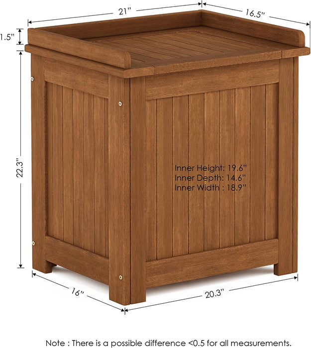 FG19749 Tioman Outdoor Hardwood Storage Box, Natural