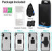 Phone Belt Clip, Universal Holder with Quick Mount,Easy On/Off for Iphone 14,14 Pro,14 Max,14 Pro Max,13,13 Pro,13 Pro Max,12,12 Pro,12 Pro Max,11,11 Pro,11 Pro Max,X,Xs,Xr,Xs Max,7/8,7/8 Plus