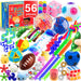 PP  Sensory Toys Set 56 Pack, Stress Relief Fidget Hand Toys for Adults and Kids, Sensory Fidget and Squeeze Widget for Relaxing Therapy - Perfect for ADHD Add Anxiety Autism