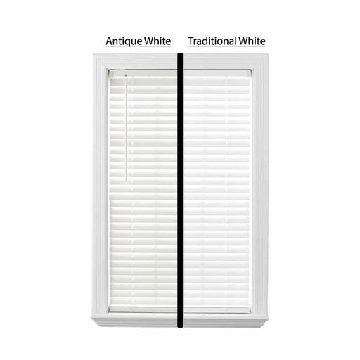 Better Homes & Gardens 2" Cordless Faux Wood Horizontal Blinds, Antique White, 35X64