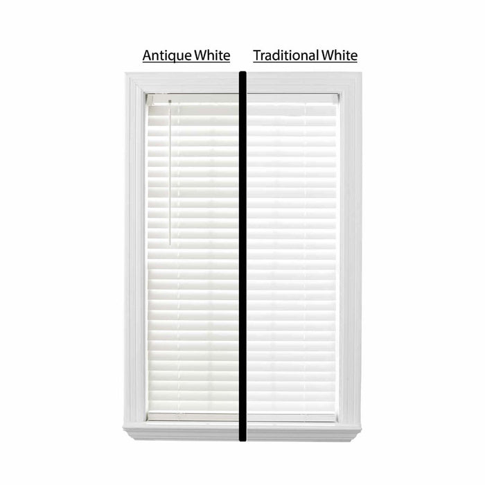Better Homes & Gardens 2" Cordless Faux Wood Horizontal Blinds, Antique White, 35X64