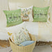 Pillow Covers 18X18 Set of 4 Flowers Mason Jar Leaves Butterfly Spring Pillows Decorative Throw Pillows Green Pillowcase Summer Decorations Farmhouse Decor for Couch Sofa