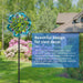 Peacock Wind Spinner, 48Inch Double Wind Sculpture, Kinetic Wind Spinners Outdoor Metal Stake Yard Spinners, Garden Wind Catcher Wind Mills, Wind Spinners for Yard and Garden