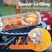 Rolling Grill Baskets for Outdoor Grilling : 2 Pcs Stainless Steel Grill Mesh, Rolling Grill Baskets for Outdoor Grill, Portable Grill Nets Cylinder for Shrimp, Meat Barbecue Camping Picnic with Forks