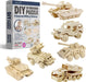 Hands Craft DIY 3D Wooden Puzzle – 6 Assorted Wild Animals Bundle Pack Set Brain Teaser Puzzles Educational STEM Toy Adults and Kids to Build Safe and Non-Toxic Easy Punch Out Premium Wood JP2B8