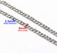 DIY Iron Flat Chain Strap Handbag Chains Purse Chain Straps Shoulder Cross Body Replacement Straps with Metal Buckles (31.5", Silver)