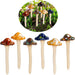 Garden Decor Mushrooms, Mushroom Pots for Yard Fairy Garden Decoration DIY Ornament for Dollhouse Potting Shed Flowerpot Plants Lawn Garden Outdoor Resin Statue
