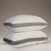 Lux Decor Collection Gusseted Queen Pillows Set of 2 - Comfortable Breathable Bed Pillows for Sleeping (18X26)