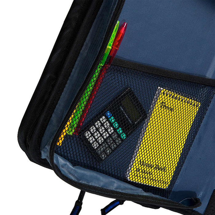Case It 2" D-Ring Zipper Binder with 13.3" Tablet Pouch, Red, LT-007