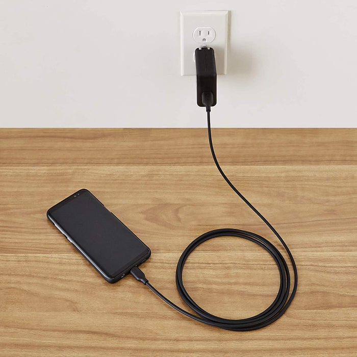 Fast Charging 3A USB-C2.0 to USB-A Cable (USB-IF Certified) - 6-Foot, Black