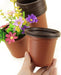 Plastic Nursery Plant Pot 100 Pack Flower Seedling Starter Pots for Little Garden Pots to Repot Succulents and Small Plants (100Pack)