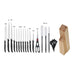 Mainstays 23 Piece Knife and Kitchen Tool Set with Wood Storage Block