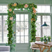 84 Feet 12 Strands Artificial Ivy Leaf Plants Vine Hanging Garland Fake Foliage Flowers Home Kitchen Garden Office Wedding Wall Decor, Green