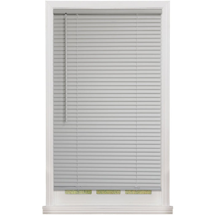 Mainstays 1 In. Cordless, Room Darkening Vinyl Blind, Gray, 31" W X 72"L
