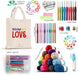 73 Piece Crochet Kit with Crochet Hooks Yarn Set - Premium Bundle Includes Yarn Balls, Needles, Accessories Kit, Canvas Tote Bag and Lot More - Starter Pack for Kids Adults – Beginner, Professionals.