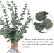 24Pcs Eucalyptus Stems Decor Artificial Eucalyptus Leaves Faux Greenery Branches for Wedding Centerpiece Flower Floral Arrangement Farmhouse Home Decoration