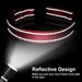 Reflective Dog Collar, Sturdy Nylon Collars for Large Girl and Boy Dogs, Adjustable Dog Collar with Quick Release Buckle, Red