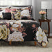 Mainstays Black Floral 10 Piece Bed in a Bag Comforter Set with Sheets, Queen