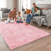 Rugs for Living Room 6X9 Pink, Large Fluffy Shag Fuzzy Plush Soft Living Room Area Rugs, Floor Shaggy Carpets for Bedroom, Carpet for Kids Boys Girls Dorm Nursery Home Decor Aesthetic
