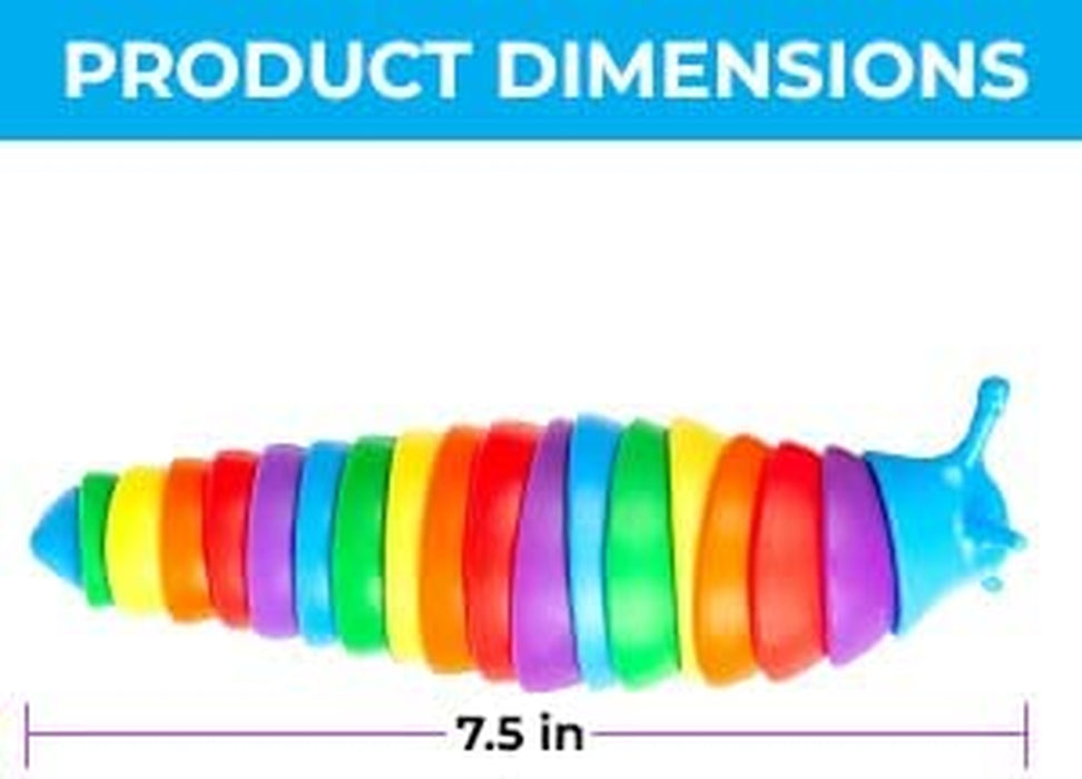 Push Pop Bubble Fidget Slug Sensory Toy - for Autism, Stress, Anxiety - Kids and Adults (Slug)