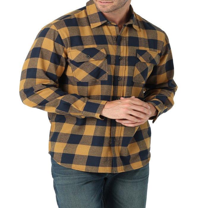 ® Men'S Long Sleeve Brushed Flannel Shirt