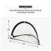 Umbro 3' X 2' Pop up Soccer Goal Net - 2 Goal Set with Carry Bag