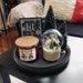 Matte Black Metal Candle Holder Tray, Home Decor Accessories for the Coffee Table and Dining Table Large