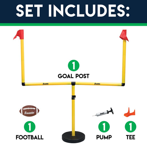 Sports Kids Football Field Goal Goalpost Set with Mini Football Kicking Cage