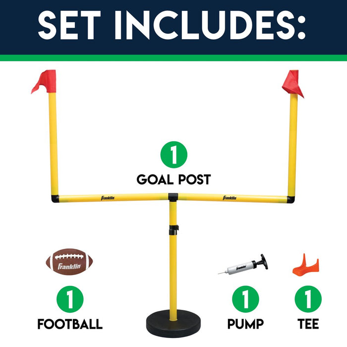 Sports Kids Football Field Goal Goalpost Set with Mini Football Kicking Cage