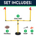 Sports Kids Football Field Goal Goalpost Set with Mini Football Kicking Cage