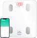 Smart Scale for Body Weight, Digital Bathroom Scale BMI Body Fat Scale Bluetooth Weighting Health Monitor, Accurate Body Composition Analyzer, 400Lb, White