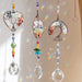 3Pcs Crystal Suncatchers for Windows Hanging Tree of Life Sun Catchers Decor with Prisms for Car, Chakra Feng Shui Decor for Home, Pack of 3