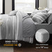 Bedsure Bed in a Bag Full Size 7-Piece Gray White Striped Bedding Comforter Sets All Season Bed Set, 2 Pillow Shams, Flat Sheet, Fitted Sheet and 2 Pillowcases