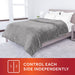Sunbeam Heated Electric Blanket, Bedding, Queen, Microplush, Ultimate Grey