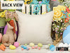Easter Pillow Covers 18X18 Set of 4 Easter Decorations for Spring Farmhouse Pillows Easter Decorative Throw Pillows Buffalo Plaid Bunny Eggs Welcome Peeps Throw Cushion Case for Home Decor TH163