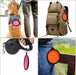 Collapsible Dog Bowl, 2 Pack Collapsible Dog Water Bowls for Cats Dogs, Portable Pet Feeding Watering Dish for Walking Parking Traveling with 2 Carabiners (Small, Orange+Pink)