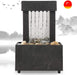 Desktop Fountain, USB LED Indoor Water Fountain Lighted Waterfall Tabletop Fountain with Stones for Office Home Decor