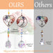 3Pcs Crystal Suncatchers for Windows Hanging Tree of Life Sun Catchers Decor with Prisms for Car, Chakra Feng Shui Decor for Home, Pack of 3
