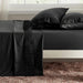 Bedsure Full Size Sheet Sets - Soft 1800 Sheets for Full Size Bed, 4 Pieces Hotel Luxury Black Sheets Full, Easy Care Polyester Microfiber Cooling Bed Sheet Set