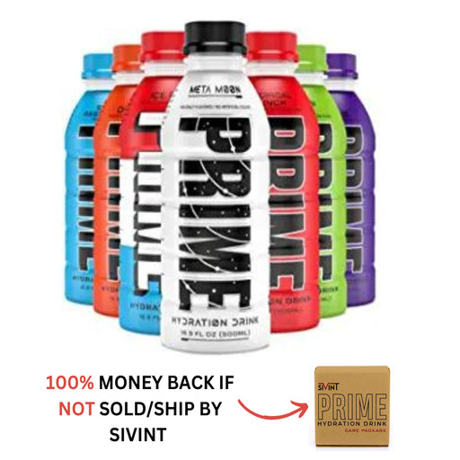 Prime Hydration Drink Variety Pack (All Flavors) - 16.9 Fl Oz 7 Pack Packaged by