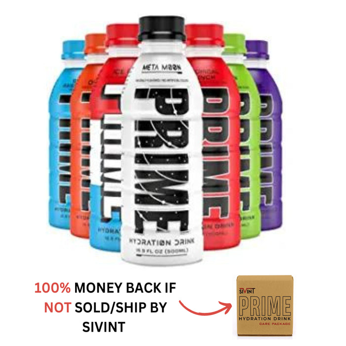 Prime Hydration Drink Variety Pack (All Flavors) - 16.9 Fl Oz 7 Pack Packaged by