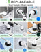 Electric Spin Scrubber, Cordless Cleaning Brush with 9 Replaceable Brush Heads, 1.5H Power Dual Speed, Shower Scrubber with Extension Handle for Bathroom Tub Tile Floor Car