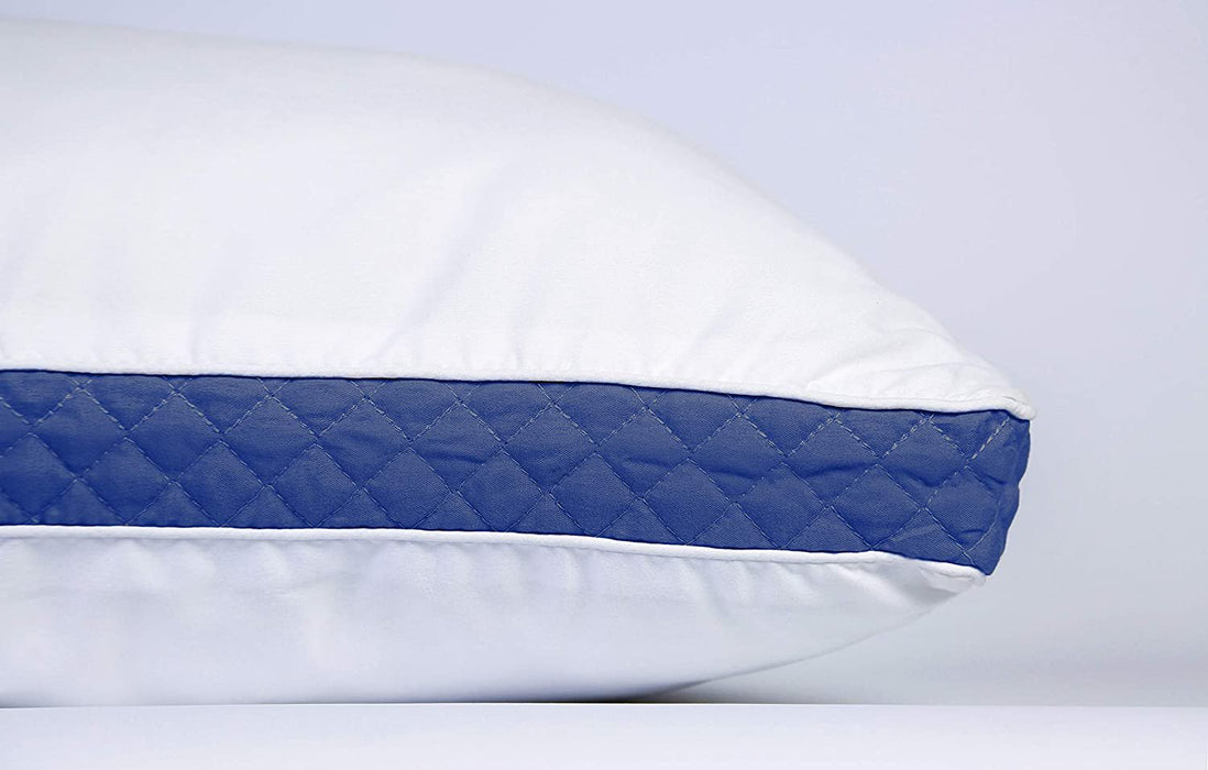 Lux Decor Collection Gusseted King Size Pillows Set of 2 - Comfortable Breathable Bed Pillows for Sleeping (18X36)