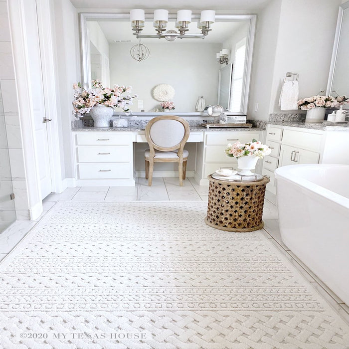 My Texas House Jessie, Transitional, Stripes, Woven Area Rug, 7'9" X 10'10"
