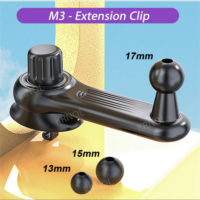Upgrade Air Vent Clip for Car Phone Holder Stand 17Mm 15Mm 13Mm Ball Head for Air Outlets Auto Telephone Support Mount Bracket