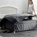 Bedsure Full Size Comforter Sets - Bedding Sets Full 7 Pieces, Bed in a Bag Dark Grey Bed Sets with Comforters, Sheets, Pillowcases & Shams,Adult & Kids Bedding