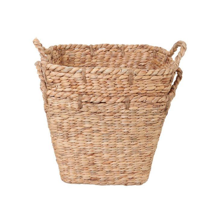 Better Homes & Gardens Square Tapered Water Hyacinth Basket, Set of 2
